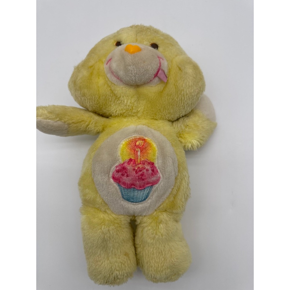 Vintage 1983 Care Bear "Birthday Bear" Kenner Plush Stuffed Animal Toy‎ 13"